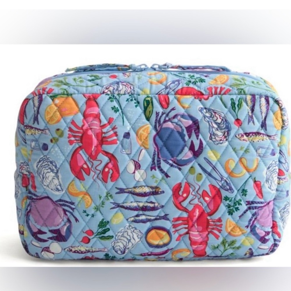 Vera Bradley Seafood Boil Cosmetic Bag